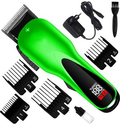 SCVZ Kemei Rechargeable Cordless Trimmer With Led Display For All Purpose Use KM-1929 Fully Waterproof Trimmer 210 min  Runtime 4 Length Settings