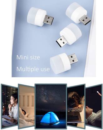 TECHGEAR pack of 4 Portable Home USB Night Lights Night Lamp pack of 4 Portable Home USB Night Lights Night Lamp Led Light