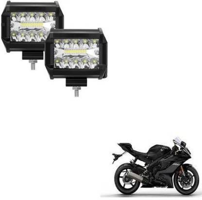 AUTOGARH 18 LED Fog Lamp Unit For Yamaha YZF-R6 Headlight Car, Motorbike LED for Yamaha (12 V, 54 W)