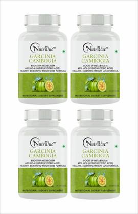 Nutrivue Garcinia Cambogia Weight Loss 500mg 60% HCA Slim Fat Burner Supplement(4x60 Cap)
