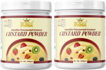 Mr.Kool Custard Powder (Vanilla Flavor) Pack 2 for Ice Cream, Baking Cake, Egg less Custard Powder