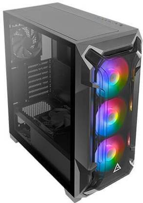 Antec DF600 Flux Mid-Tower ATX Computer Cabinet | Built in Fan Controller | ARGB Fans MID TOWER Cabinet
