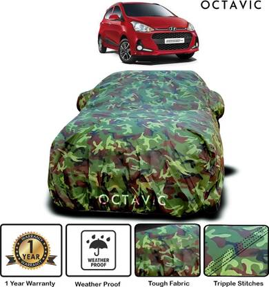 octavic Car Cover For Hyundai Grand i10 (With Mirror Pockets)