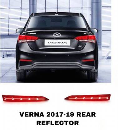 RohanEshop Hyundai Verna Rear Bumper Led Reflector For After 2017-19 Model Car Reflector Light