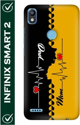 FULLYIDEA Back Cover for Infinix Smart 2, Mom, Dad, Mother, Maa, Father, Life Line, I Love My Mom Dad, Mo