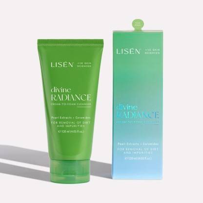 lisen Divine Radiance -Cream To Foam Cleanser to Remove Dirt & Impurites Face Wash