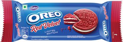 Cadbury Oreo Red Velvet Cream Sandwich Biscuit
