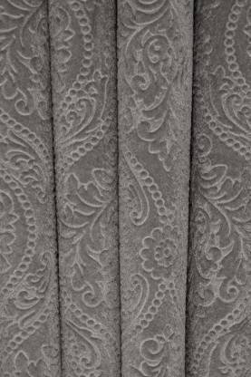BK HOMZ 213 cm (7 ft) Velvet Room Darkening Door Curtain (Pack Of 2)
