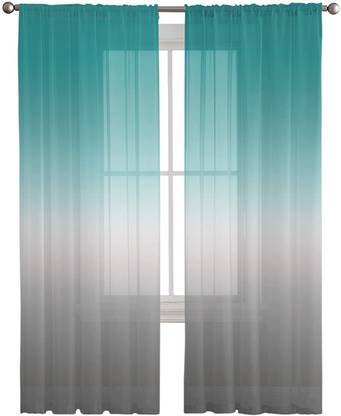 Pjdecor 214 cm (7 ft) Polyester, Silk Room Darkening Door Curtain (Pack Of 2)
