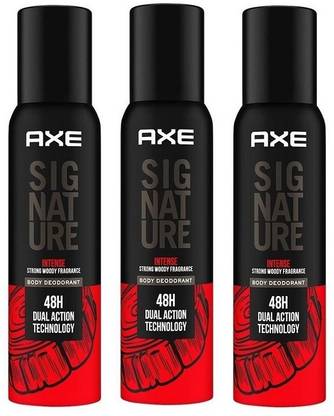 AXE Signature Intense Body Spray Each 122ml Set of(3) Deodorant Spray  -  For Men