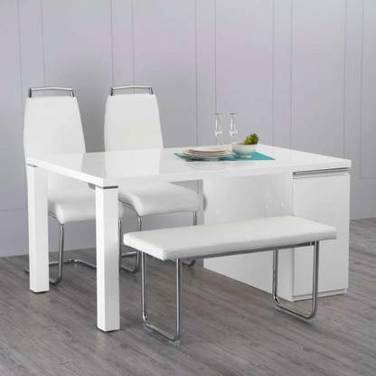 Home Centre Alaska Solid Wood 4 Seater Dining Table