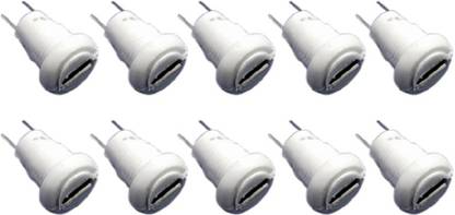 Wizzo (Pack of 10 Pieces) Micro USB V8 Female Connector Panel Mount Electronic Components Electronic Hobby Kit