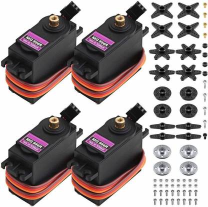Auslese 360° MG996R Servo Motor Metal Gear Servo High Torque Digital Servo with Arm Horn Electronic Components Electronic Hobby Kit