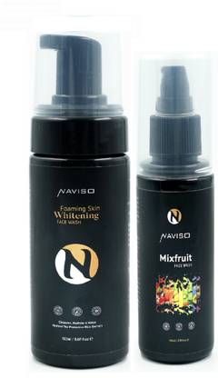 naviso Whitening face wash (150ml) With Mixfruit face wash (100ml)