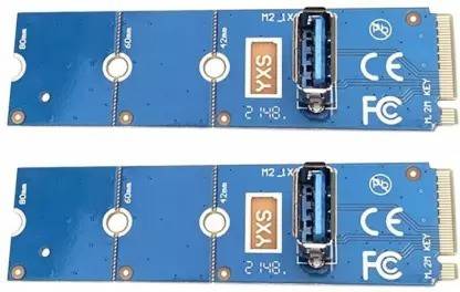 Etzin M.2 to PCI-E X16 Slot Adapter Card NGFF Pcie Riser Card NVME VGA Extension DDR2 1 GB NVIDIA Chipset 60 bit 80 MHz Graphics Card