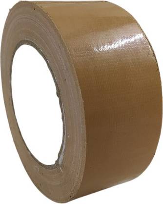S Mark Binding Tape For Multi-Purpose ( 2inch - 25meter ) | Pack Of 1 | (Brown Color) 1 cm Double-sided Tape
