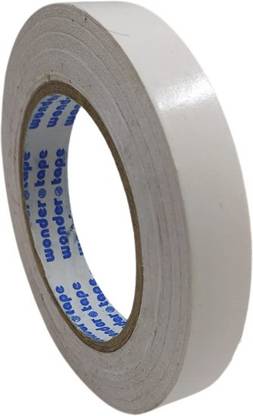 S Mark Double Sided Paper Tape (0.75inch - 40meter) | Pack Of 1 | (White Color) 2 cm Double-sided Tape