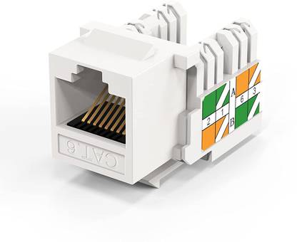 Ranz Cat6 / RJ45 Keystone Module Connector Lan Adapter