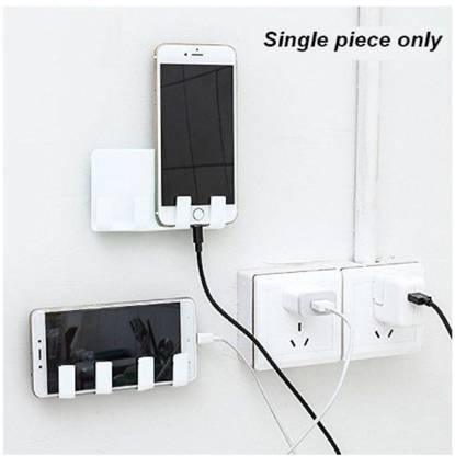 STONX NBOX Wall Mount Phone Holder with Adhesive Strips, Charging Holder 1 Mobile Holder