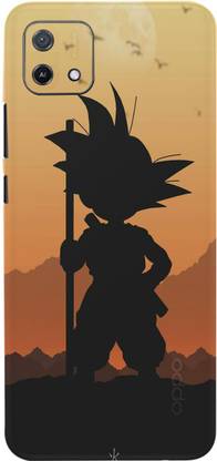 BUGGU Goku Sunset Mobile Back Skin Guard, Goku Sunset, Oppo A16K Mobile Skin