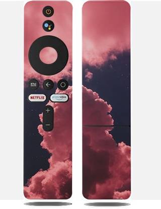 Mclaxa Pink Clouds MI Remote Control Netfilx&Prime Video Button, Pink Clouds Mobile Skin