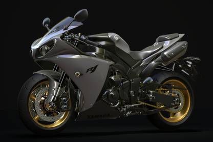 Yamaha YZF-R1 Matte Finish Poster Paper Print