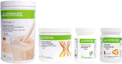 HERBALIFE Formula1 Shak Vanilla+ Protein 200G + Afresh Cinnamon+ Cell U Loss Protein Shake