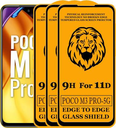 SEVEN7STAR Edge To Edge Tempered Glass for Poco M3 Pro 5G