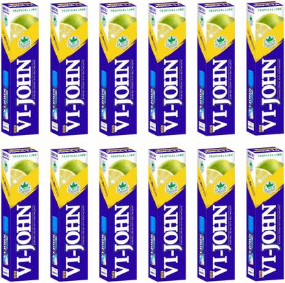 VI-JOHN Shaving Cream Tropical Lime 125GM PACK of 12