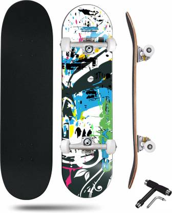 Jaspo Zeta Fully Assembled, 7 Layer Canadian Maple Skateboard 31 inch x 8 inch Skateboard