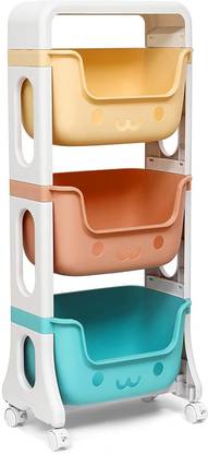ABOUT SPACE 3-Tier Kids Toy Storage Organizer Storage Box