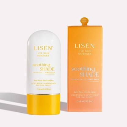 lisen Sunscreen - SPF 50 PA+++ Sunscreen SPF 50 PA +++|No Whitecast, Sweatproof,Non Greasy|All skin types|60ml