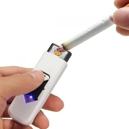 Musify New Best Quality Stylish USB Cigarette Lighter Windproof Flameless Lighter rechargeable electronic lighter (Random Color) Cigarette Lighter