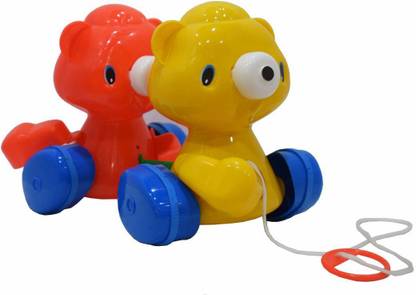 T-Rex My Teddy Brother Vehicle Pull Along for Baby Early Walking Pull Toy
