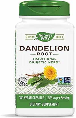 Nature's Way Dandelion Root, 1575 mg, 180 Veggie Caps
