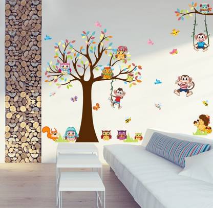 VI COLLECTIONS BROWN TREE WITH ANIMARS