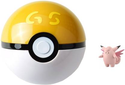 Delite Super Pokemon Pop Out Random Color Ball With Tiny Figure Toy Cartoon