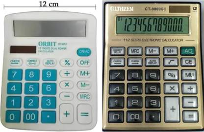 german valley An Stylish And Superb Quality Calculator Combo Orbit 612 Blue And 8800GC Gold Orbit 612 Blue And 8800GC Gold Basic  Calculator