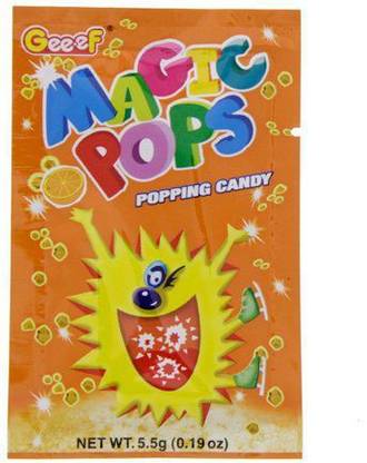 Veg E Wagon Magic Pops Orange Flavour Candy