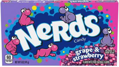 NERDS Candy Grape & Strawberry Flavour With Other Natural Flavours, 142g (Imported) Grape & Strawberry Candy