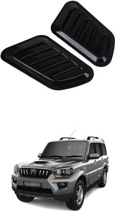 PECUNIA Scoops Hood Vents Air Intake Decor Cover Universal for Cars 17 Matte, Glossy Mahindra Scorpio Front Garnish
