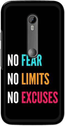 NDCOM Back Cover for Moto G3 No Limits Printed