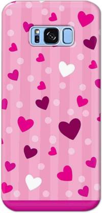 NDCOM Back Cover for Samsung Galaxy S8 Plus Love Hearts Stripes Printed