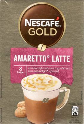 NESTLE NESCAFE GOLD AMARETTO LATTE 8 MUG ( 8 X 17.5G ) IMPORTED COFFEE SACHETS Instant Coffee