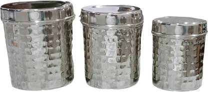 KARYO Steel Tea Coffee & Sugar Container  - 330 ml, 500 ml, 700 ml