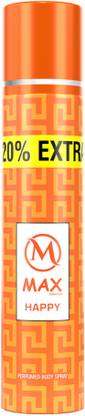 MAX HAPPY - 75ml + 15ml Deodorant Spray  -  For Men