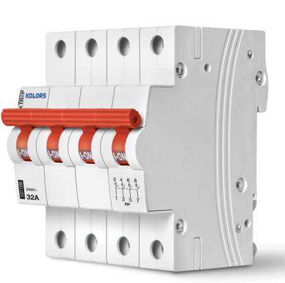 KOLORS Kwiktrip 32A, Four Pole, Mcb Isolator Switch 101123 MCB