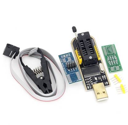 Oritool CH341 24 25 Series BIOS USB Programmer Module + SOIC8 SOP8 Test Clip Electronic Components Electronic Hobby Kit