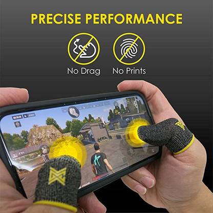 Top Quality Store Silver Fiber Finger Sleeves For Mobile Gaming Pubg Cod Mobile Finger Sleeve