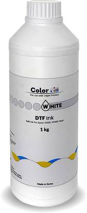 Colorfill pigment ink (1kg) Compatible with i3200 and XP600 Head White Ink Bottle